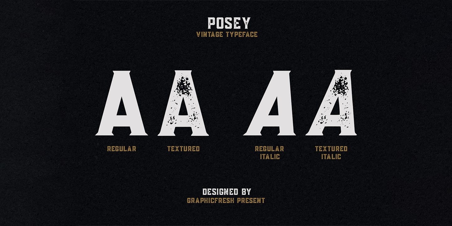 Example font Posey #4